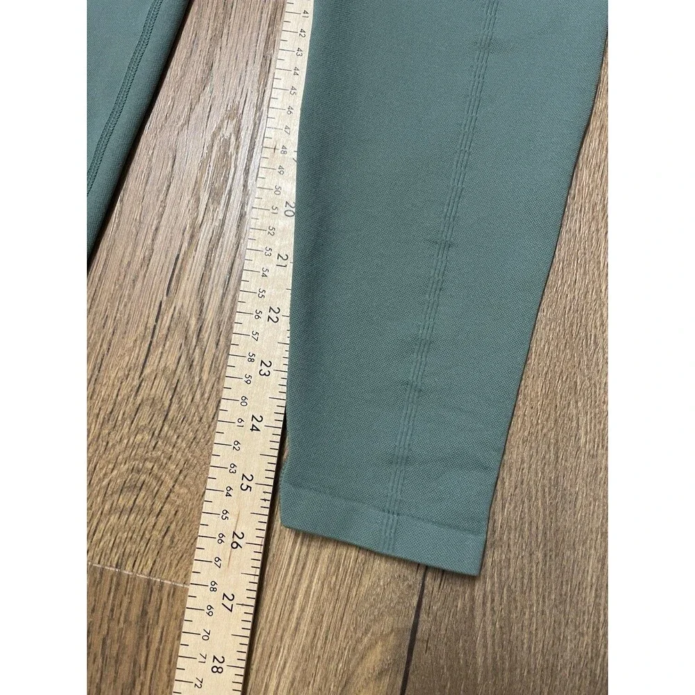 VICTORIA SECRET PINK GREEN Small Seamless Rib Legging Athletic Wear